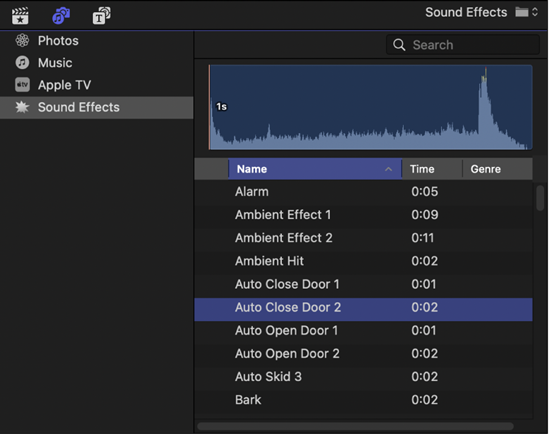 final cut pro sound effects