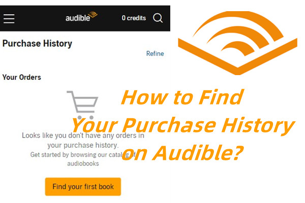 find audible purchase history
