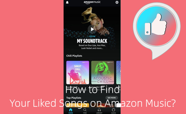 where to find Amazon Music liked songs