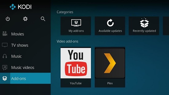 find plex kodi addon