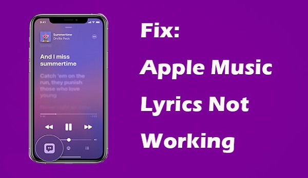 fix apple music lyrics not working