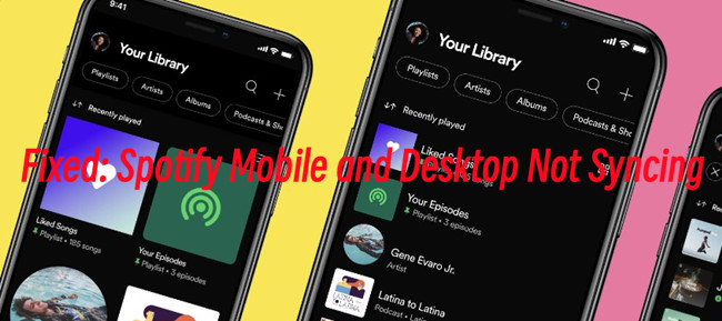 fix spotify desktop not syncing with mobile