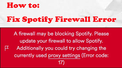 fix spotify firewal error