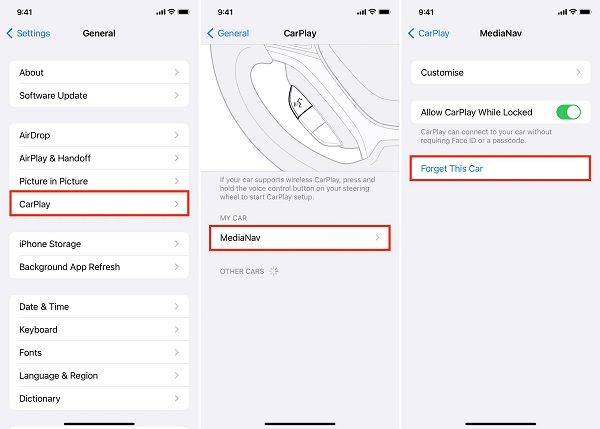 forget this car for carplay