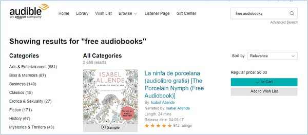 search free audiobooks