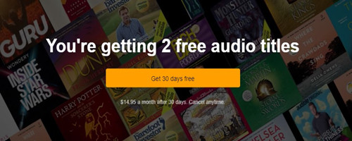 2 free Audible titles
