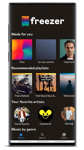 freezer deezer apk screenshot