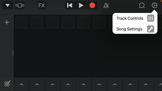 garageband song settings