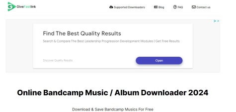 givefastlink bandcamp downloader