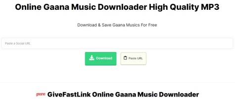 givefastlink online gaana music downloader
