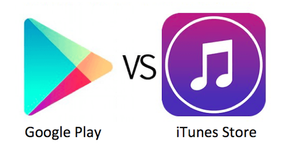 itunes vs google play store