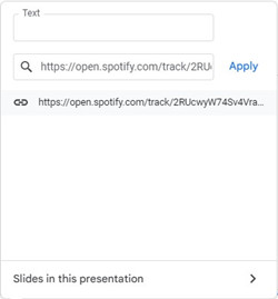 google slide apply link