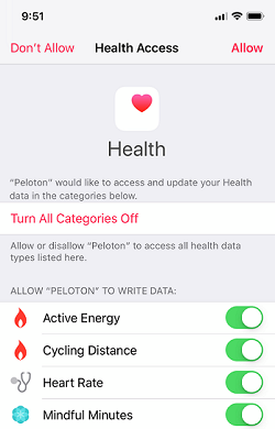 connect iphone to peloton