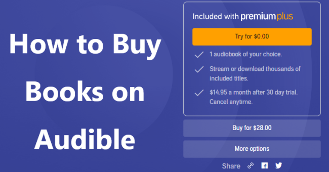 how to buy books on audible