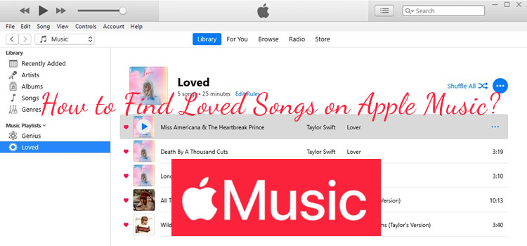 how to find and see loved songs on apple music