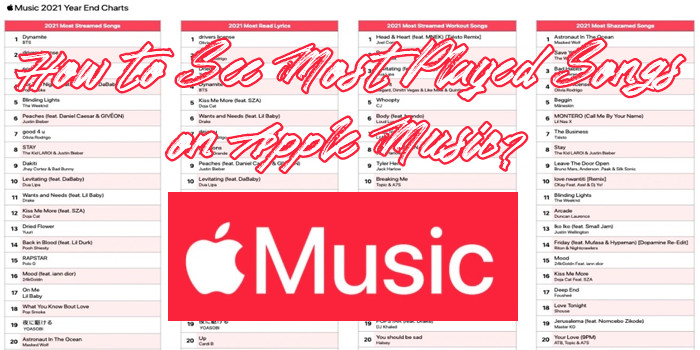 how to see most palyed songs on Apple Music