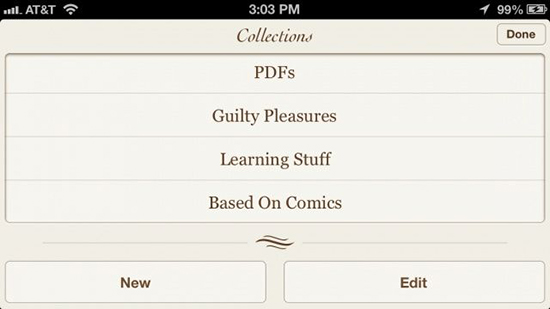 ibooks categories