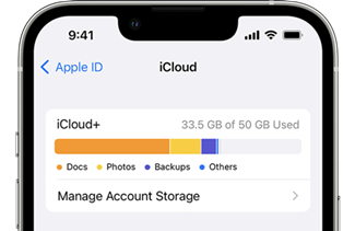 icloud in file app