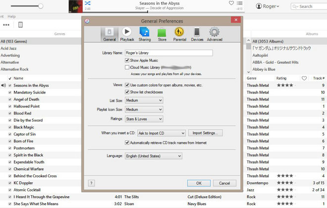 icloud music library in iTunes