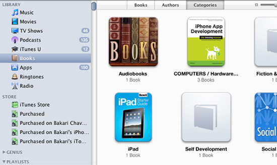 import ibooks pdfs to other devices