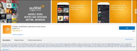 install audible on amazon appstore