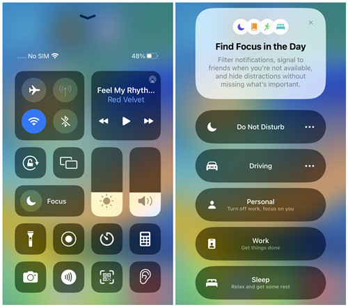ios focus do not distrub off
