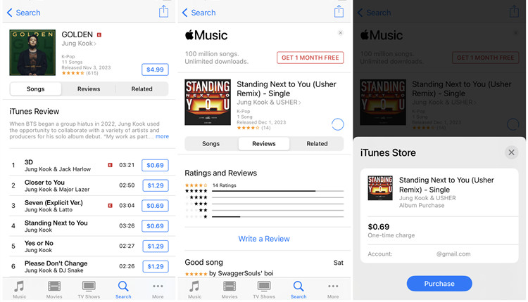 ios itunes store music purchase