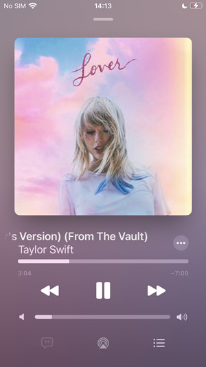 ios music app fast forward