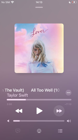 ios music app now playing