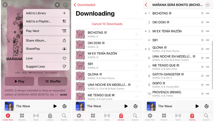 ios music automatic downloads added content