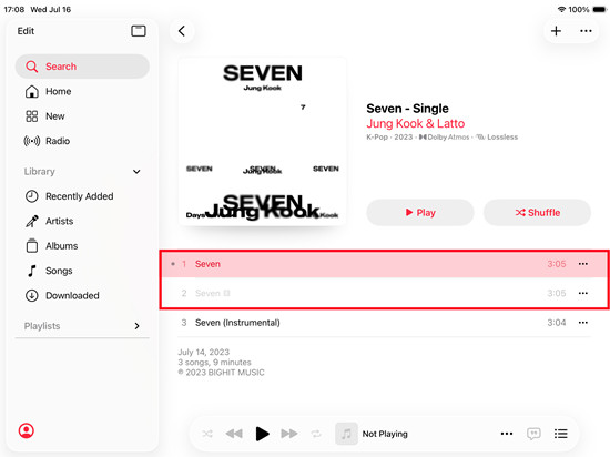 ipados apple music album explicit version blocked