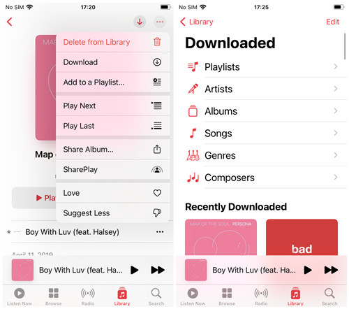 iphone download apple music