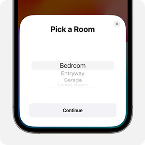 iphone home screen homdpod pick a room