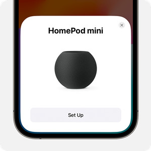 iphone home screen homdpod set up
