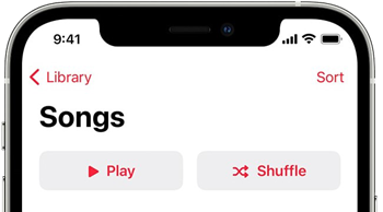 apple music shuffle on iphone