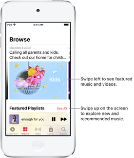 ipod touch apple music browse