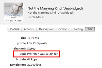 itunes aduiobook info file kind