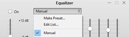 itunes equalizer make preset