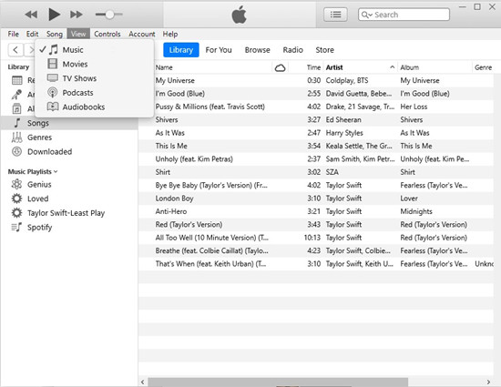 itunes music library