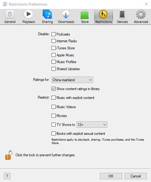 itunes restrictions music with explicit content