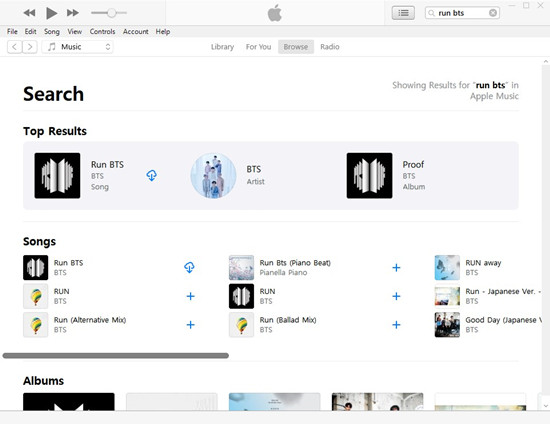 itunes search music browse