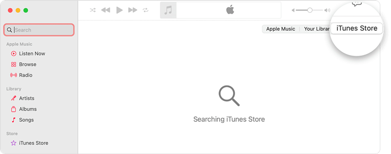itunes store in apple music mac