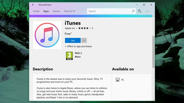 itunes windows store version