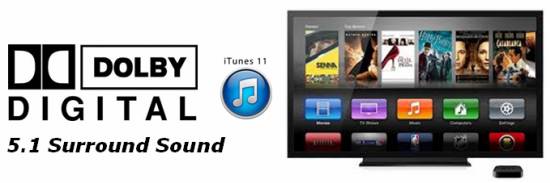 keep 5.1 surround sound of itunes movies