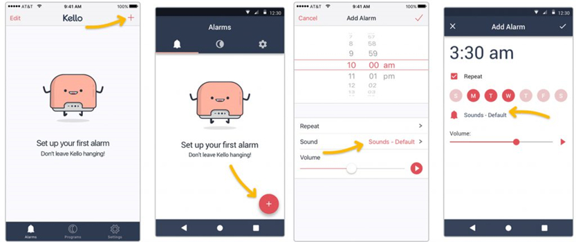 kello alarm clock app