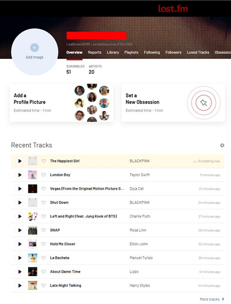 last fm profile