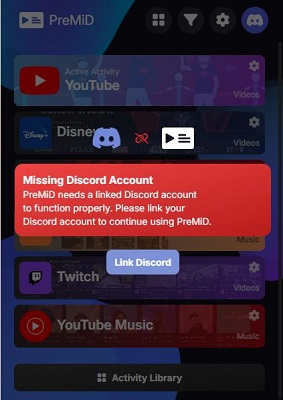 link discord with premid