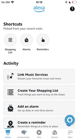 link new service alexa app