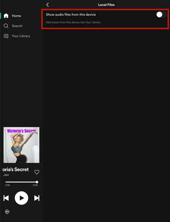 local audio files mobile