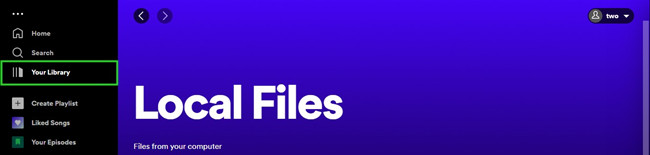 local files in your library